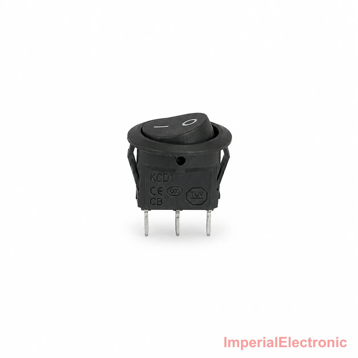 KCD-1 Round Rocker Switch 3-Pin On/On (SPDT) — Generic