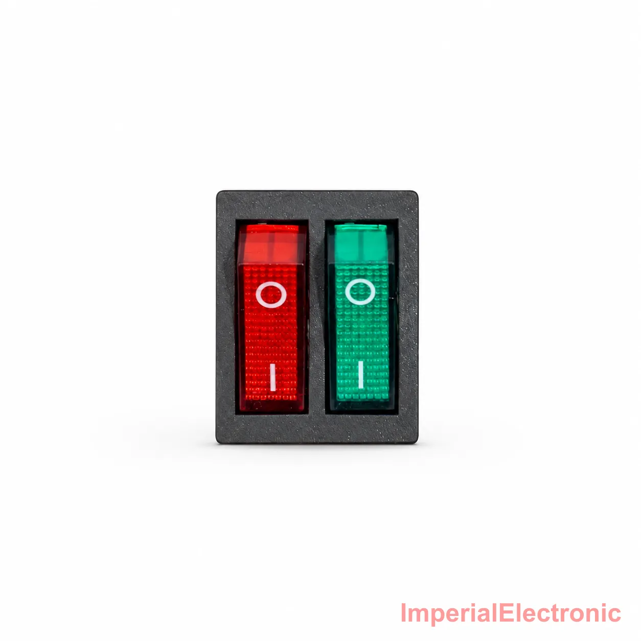 KCD-3 Double Rocker Switch 6-Pin On/Off (Red & Green Illuminated) — Generic