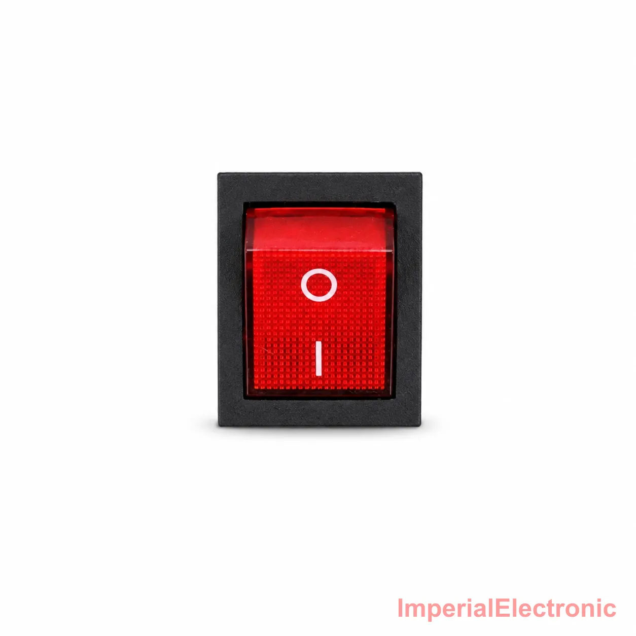 KCD-4 Rocker Switch 4-Pin On/Off Red Illuminated (DPST) — Generic