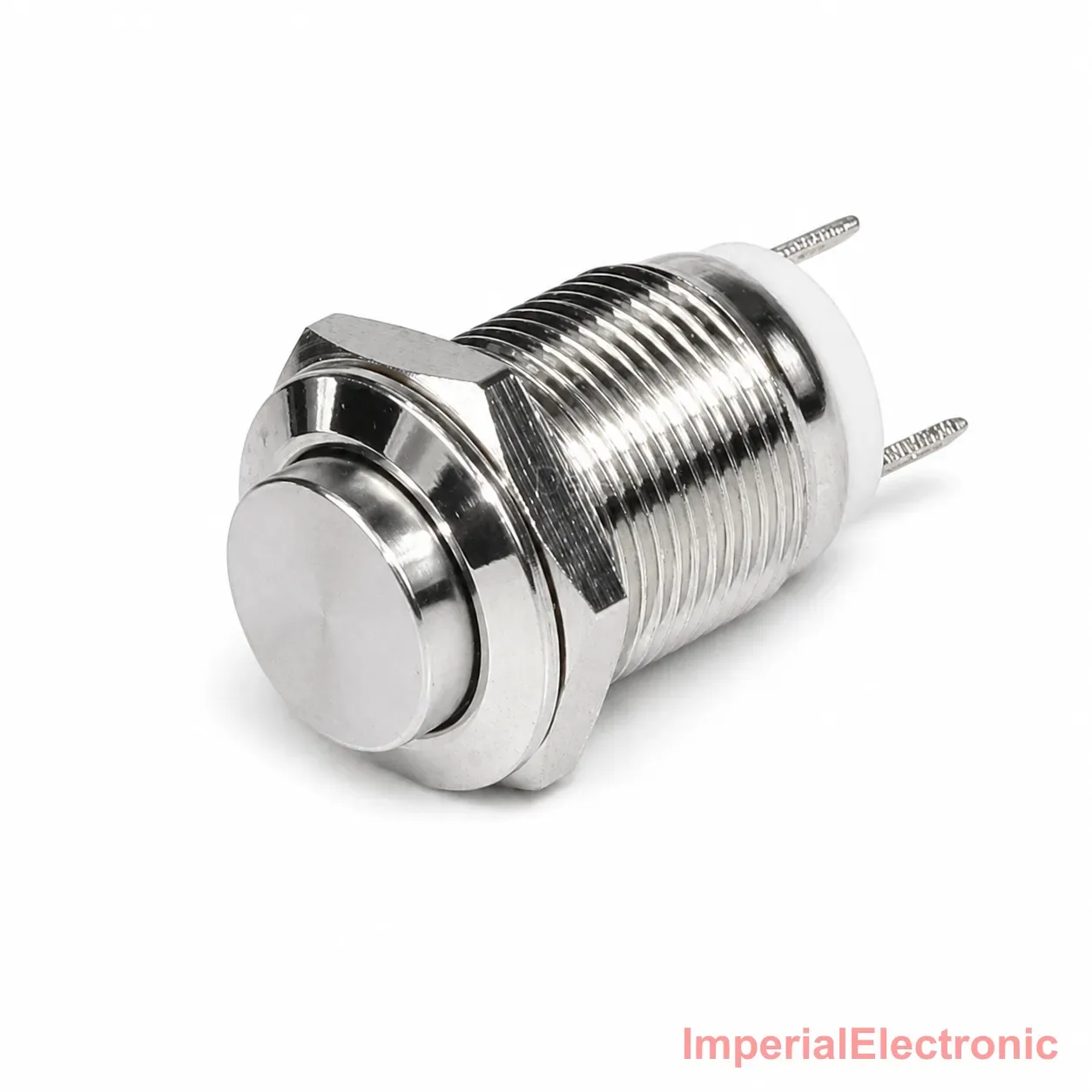 Metal Push Button Switch 12mm (Latching On/Off, Waterproof IP65) — Generic