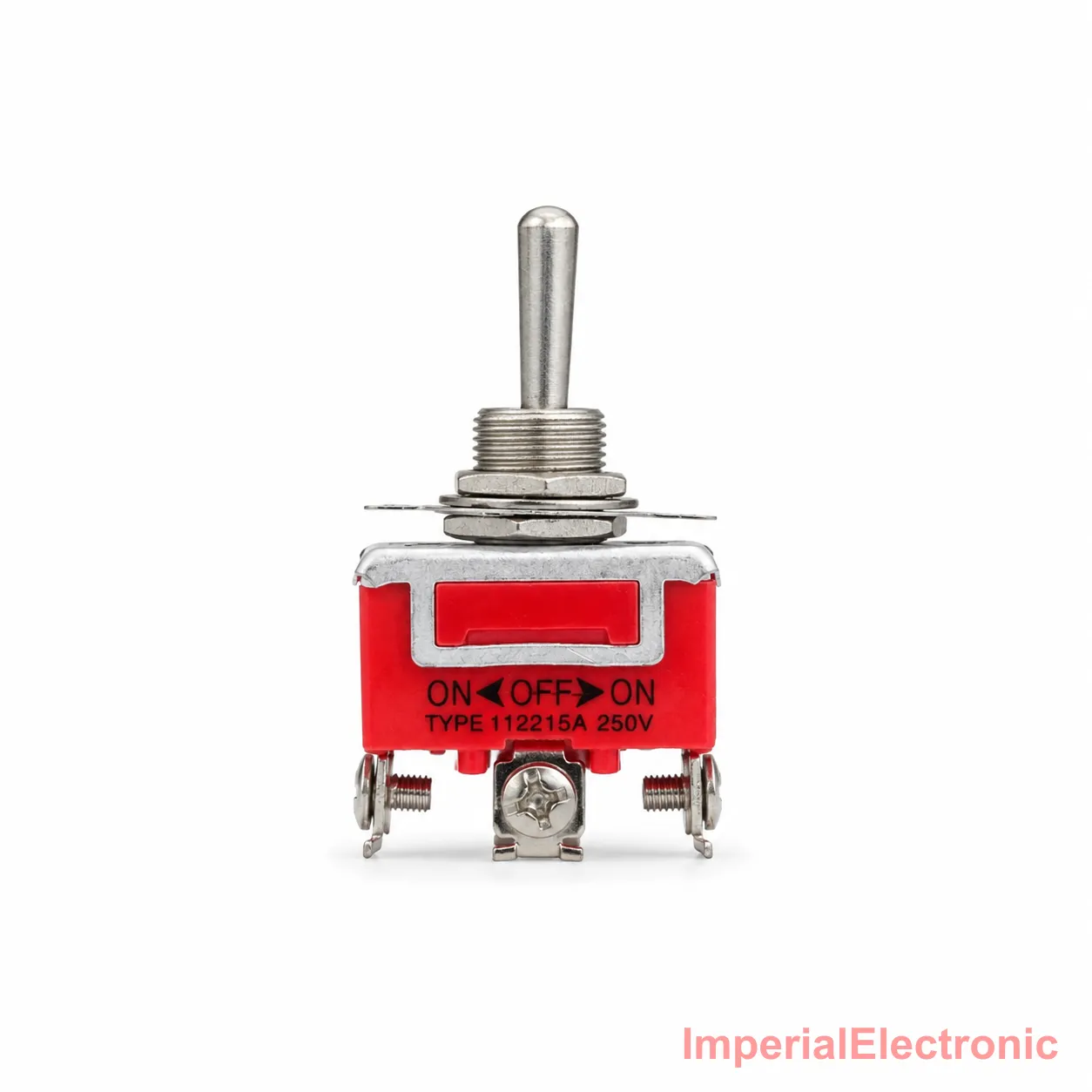 Toggle Switch 3-Pin On/Off/On Screw Terminal (E-Ten 1122) — E-Ten