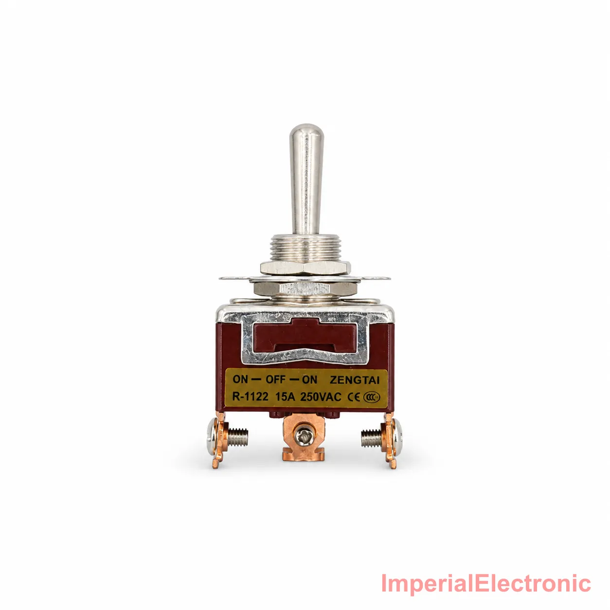 Toggle Switch 3-Pin On-Off-On SPDT Centre Off (ZENGTAI R-1122) — ZENGTAI