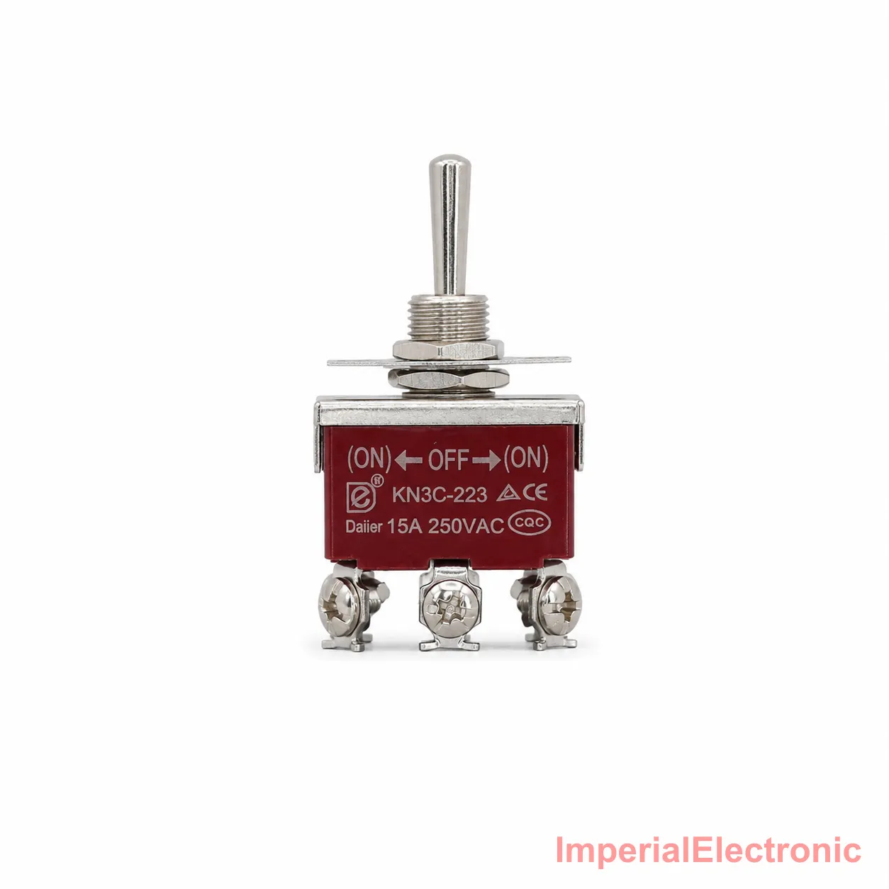 Toggle Switch 6-Pin DPDT Momentary Double Reset (Daier KN3C-223) — Daier